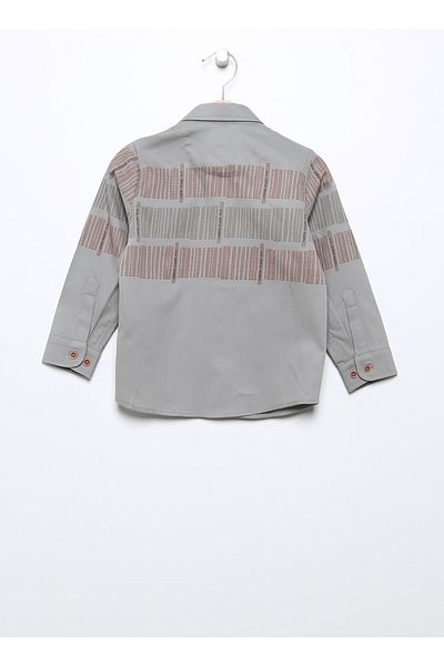 U.S. Polo Assn. Раирана червена момчешка риза Belliskids