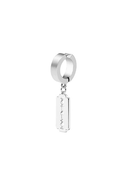 Köstebek Titanium Compression Single Fake Razor Earrings