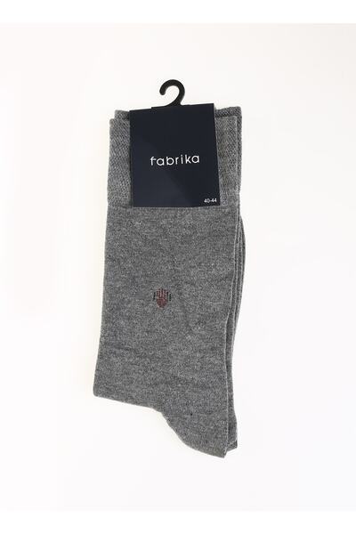Fabrika Gri Melanj Erkek Soket Çorap Fab-ns-10