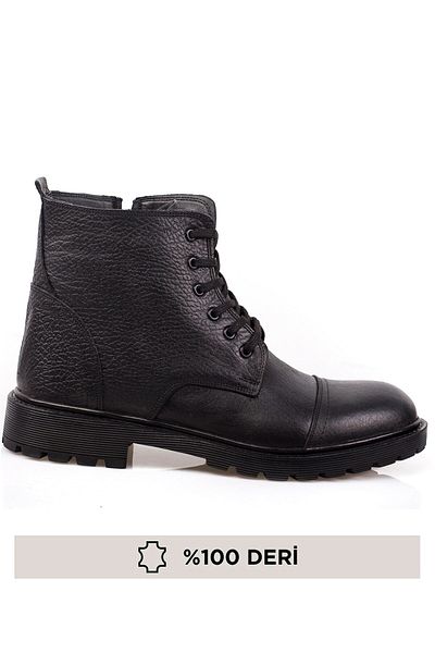 maximoda Genuine Leather, Water and Cold Proof Boot Type Zippered Men's Leather Boots