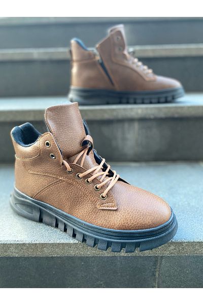 Aleza Shoes Ανδρικές μπότες Tan Ανθεκτικές στο νερό και το κρύο