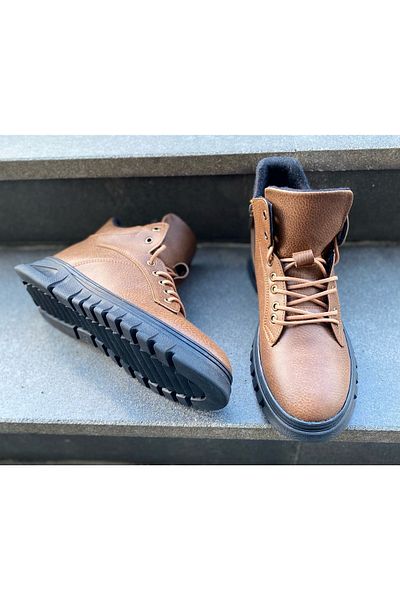 Aleza Shoes Ανδρικές μπότες Tan Ανθεκτικές στο νερό και το κρύο