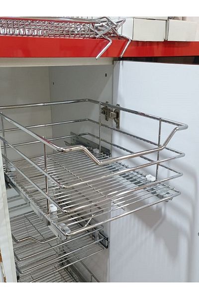 YILDIZ AKSESUAR TR Tandem Rail Single Opening Luxury Cabinet Drawer with Brake 45cm