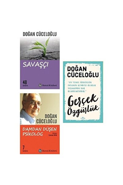 Doğan Kitap Gerçek Özgürlük - Damdan Düşen Psikolog - Savaşçı - Doğan Cüceloğlu TELEFON TUTCU