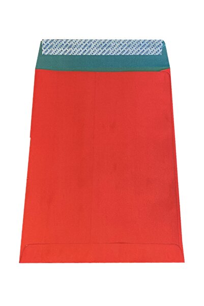 Yapıştırmalı Kırmızı Kraft Zarf Hediye Paketi 24*32