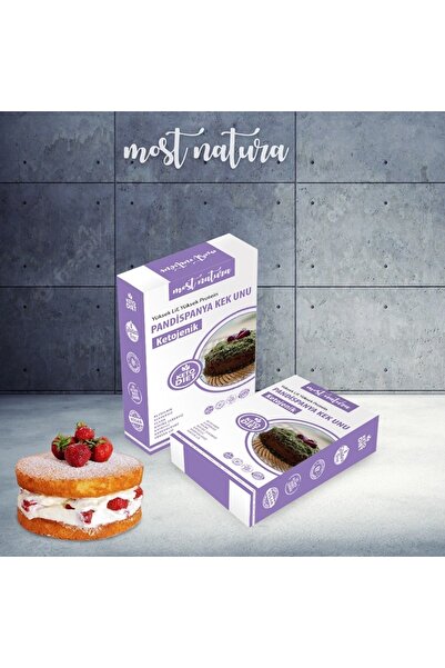 MOST NATURA Ketojenik Glutensiz Vegan Pandispanya Kek Pasta Unu 160gr Keto Diyet