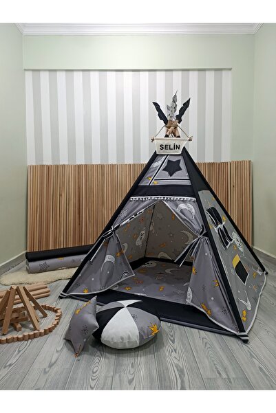 Henna Prime Kızıldereli Çocuk Oyun Çadırı Devrilmeyen Sabitleme Mekanizmalı G...