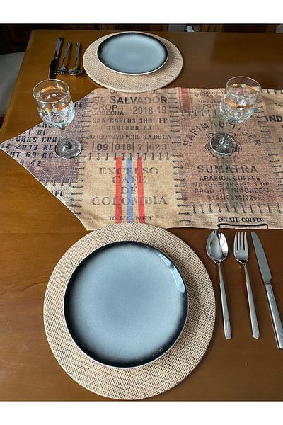 Papuli Geometric Patterned Runner and 6-Piece Upholstery Set