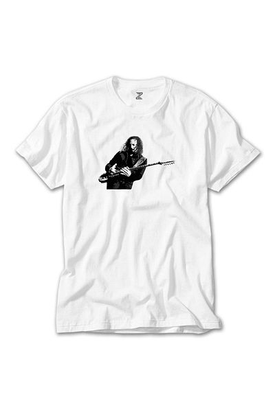Z zepplin Λευκό μπλουζάκι Metallica Kirk Hammett