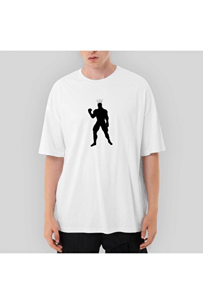Z zepplin Mike Tyson Fury Oversize White T-Shirt