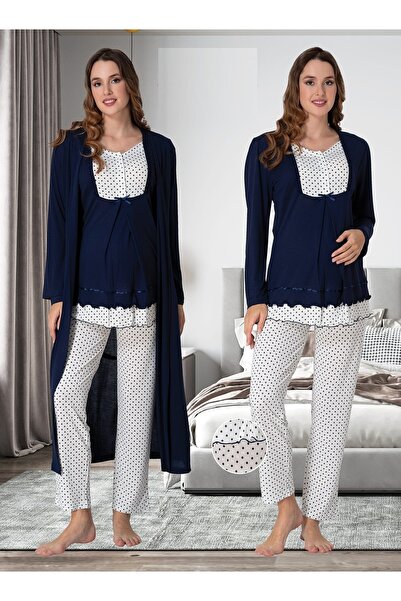 by İGP Women's Maternity Pajama Set with Dressing Gown