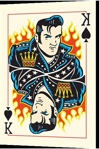 Hayat Poster Elvis Presley poker karta retro drveni poster