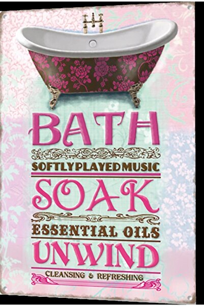 Hayat Poster Decoration Retro Wooden Poster for Bathroom