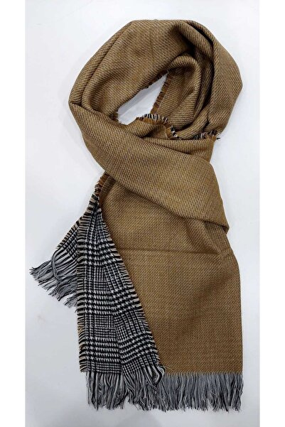 Mathilda Aksesuar Γυναικείο κασκόλ διπλής όψης με απαλή υφή Camel