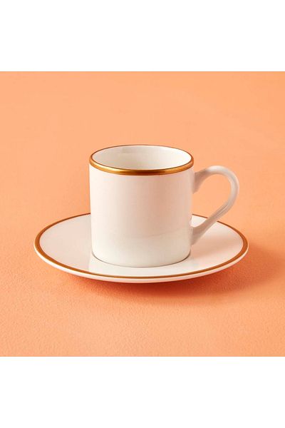 Bella Maison Premium Porcelain 6-Piece Coffee Cup Set Gold (90 Cc)