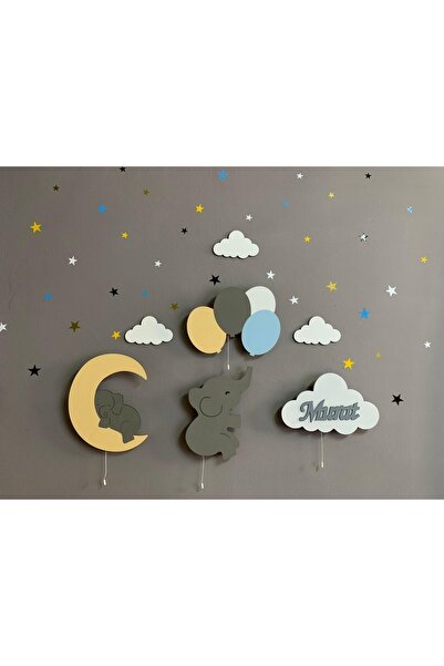 instababyrooms Çocuk Odası Aydınlatma Dörtlü Set 004 - Duvar Dekorasyon Ürünleri