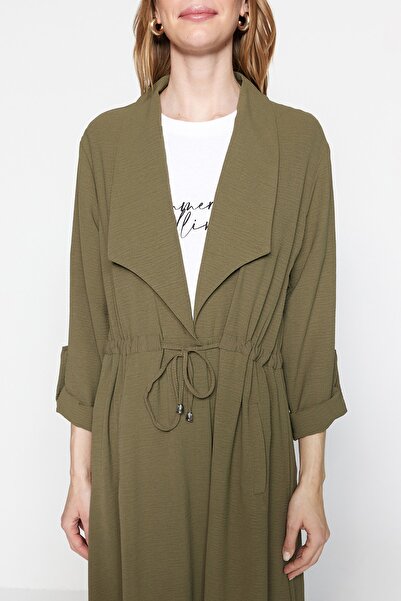 Trendyol Modest Krawat w kolorze khaki, szczegółowo tkana czapka i czapka TCTSS21CE0400