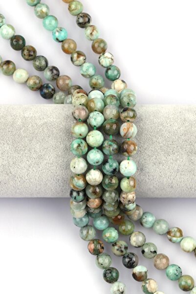 Alibaba Doğaltaş سلسلة حجر الكريزوكولا الطبيعي 10 مم قطع الكرة الأرضية