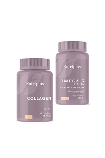 Farmasi Nutrıplus Omega-3 Balık Yağı 30 Yumuşak Kapsül Ve Kolajen