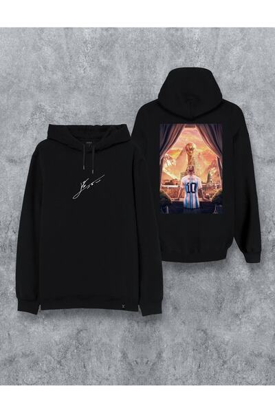 Darkia هودي بتصميم خاص مطبوع عليه توقيع النجم الأرجنتيني ليونيل ميسي