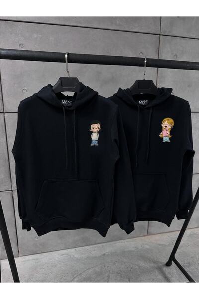 Be Original البلوز مقنعين شريك عاشق زوجين مجموعات 3 تتم طباعة الحب الموضوع