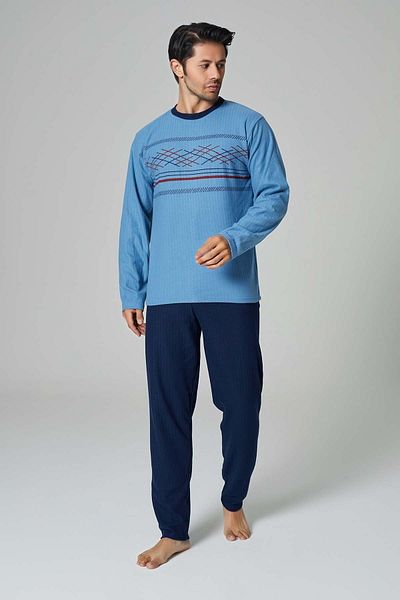 Ayans Pijama Σετ ανδρικών πιτζάμες Interlock (χοντρό).