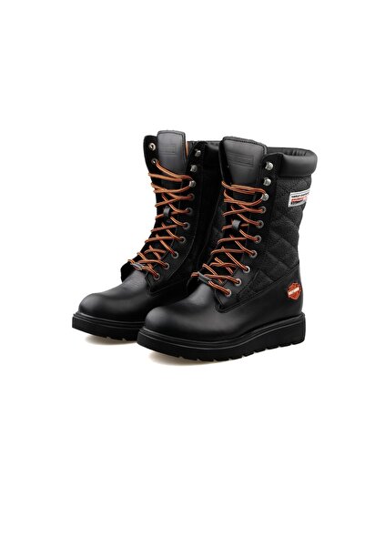 Harley Davidson Γυναικείες καθημερινές μπότες 025z100627-μαύρο-δερμάτινο Μαύρο