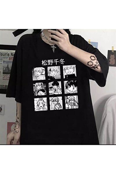 Touz Готична футболка Tokyo Revengers Kolaj Siyah Unisex