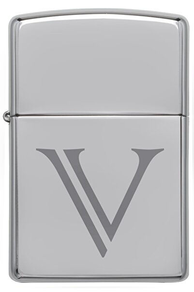 Zippo Çakmak V Harf Gümüş Gri