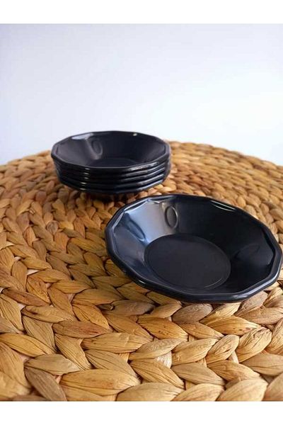 lufy Tea Plate Set of 12 Black Tea Coasters