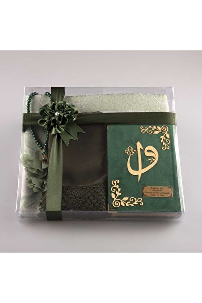 Hayrat Neşriyat Şal + Seccade + Tesbih + Kuran Hediye Seti (çanta Boy, Kadife...