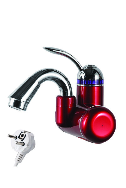 Sıcak Musluk Elektrikli Ani Su Isıtıcı Termal Şofben Musluk Duvara Monteli