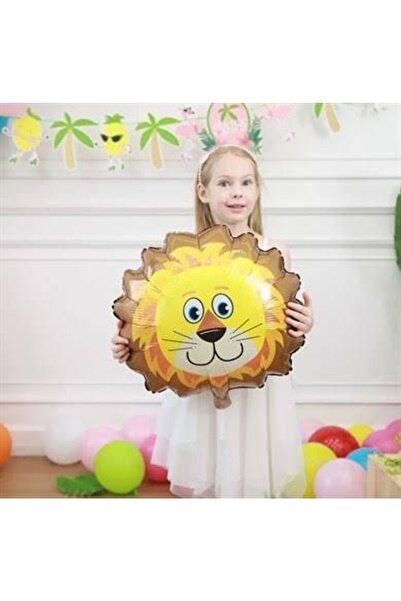 Baloncum Safari Model Aslan Folyo Balon Büyük Boy