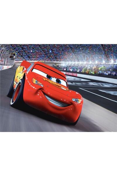 EkoDekor 3boyutluduvarkagitlari Şimşek Mcqueen Çocuk Odası Duvar Kağıdı Vinil
