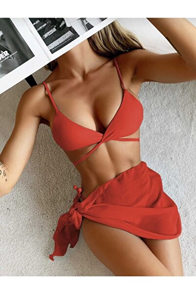 ARHEZ TEKSTİL Etekli Bikini Takım