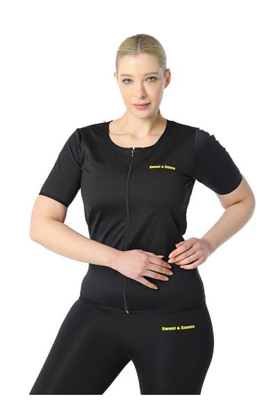 FİTFORMGİYİM Set cu fermoar pentru îmbrăcăminte sportivă termică neagră pentru femei 100% original