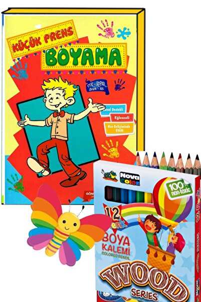 Ata Yayıncılık Coloring Book 12-Piece Watercolor (Half Size)