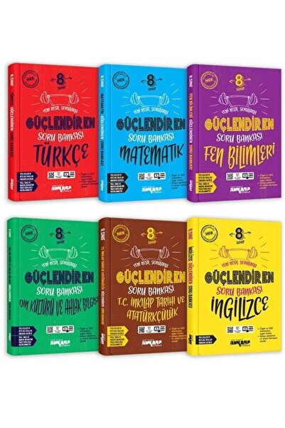 Ankara Yayıncılık Ankara Yayıncılık 8.sınıf Güçlendiren Soru Bankası Seti 6 L...