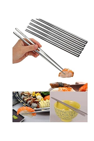 Bk Gift Gift Kişiye Özel Isimli Paslanmaz Çelik Chopsticks (10 Adet)
