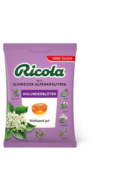 Ricola Holunderblüten Schweizer Şekersiz Bonbon 75gr