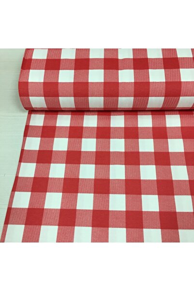 Renk Tekstil Kareli 4 Cm Duck Keten Kumaş