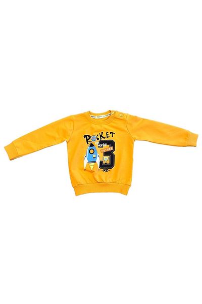 Breeze Boy's Pmauklu Shoulder Buttoned Rocket Sweatshirt