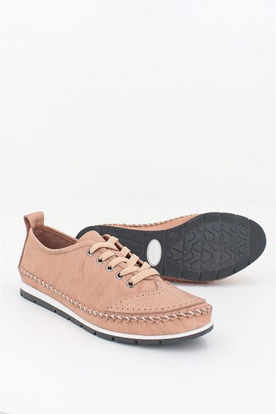 Deripabuc Genuine Leather Powder Women's Leather Casual Dp16-0062