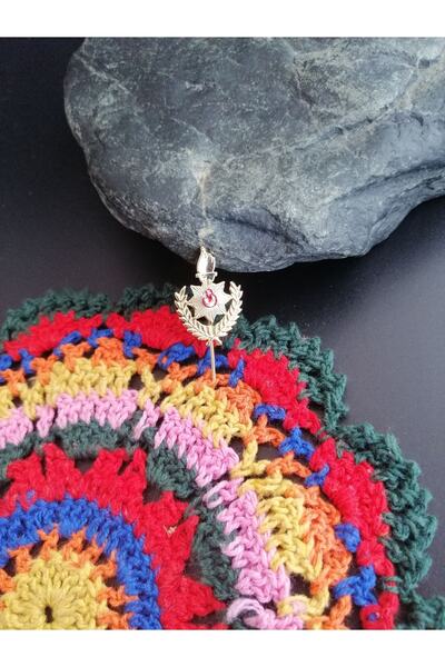 SANAT TACİRİ Koleksiyonluk Iğneli Polis Rozeti Altın Sarısı Polis Yıldızı Ay ...