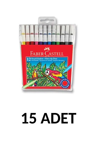 Faber Castell 15 قلم لباد قابل للغسل 12 قطعة