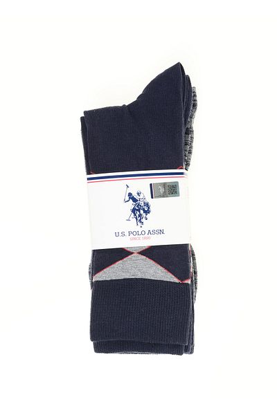 U.S. Polo Assn. Мъжки чорапи в тъмносини цветове Geus-sk22.vr033