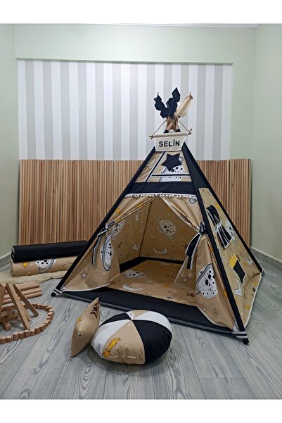 Henna Prime Kızıldereli Çocuk Oyun Çadırı Devrilmeyen Sabitleme Mekanizmalı G...