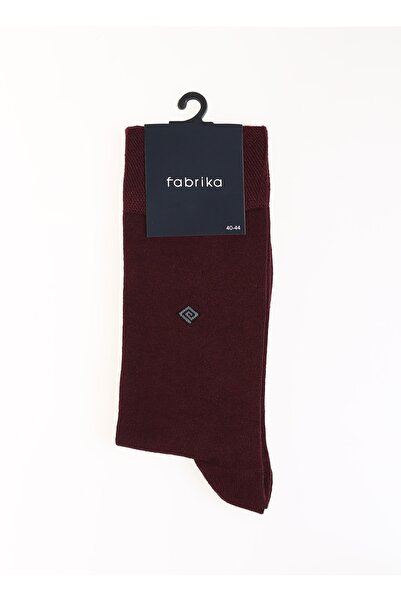 Fabrika Bordo Erkek Soket Çorap Fab-ns-17
