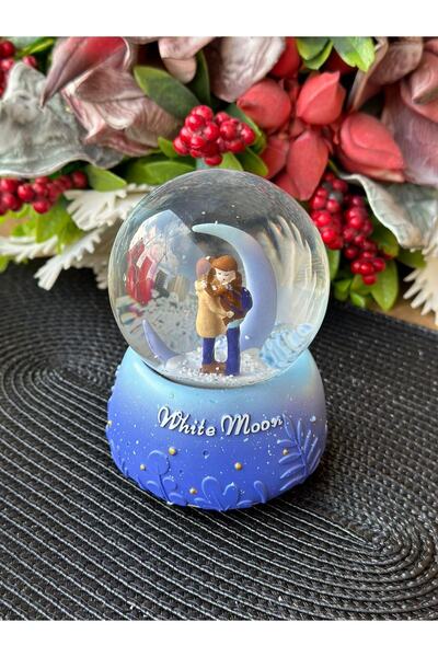 ROSSEV Işıklı Müzikli Kristal Kar Küresi-6537a