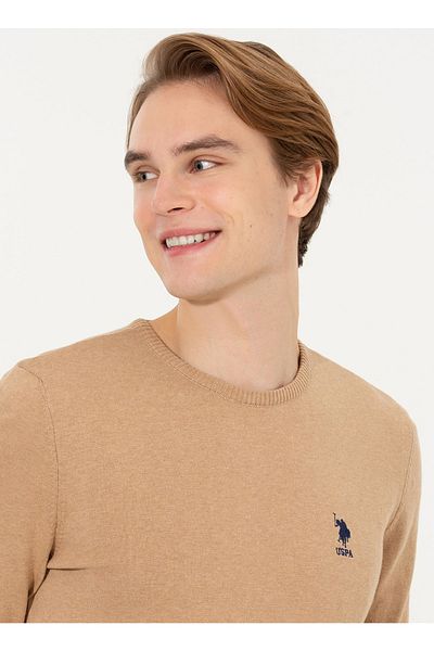 U.S. Polo Assn. Меланж камила косъм гъска L